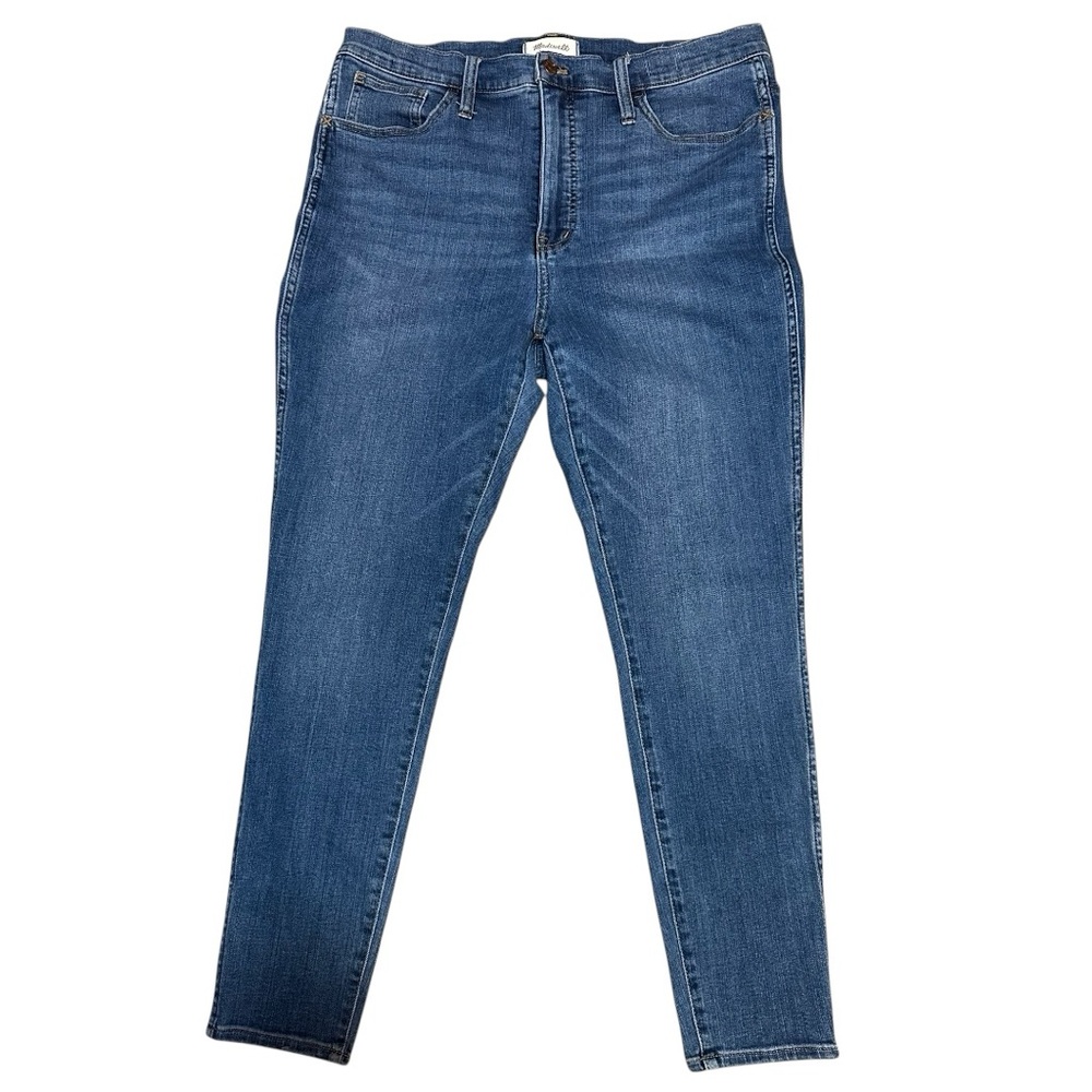 Madewell 10" High-Rise Skinny Jeans Womens Size 32 Blue Stretch Slimming